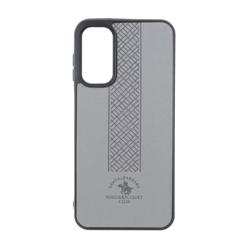 قاب طرح چرم Polo هاشور دار Samsung Galaxy A14 - طوسی - تصویر 2
