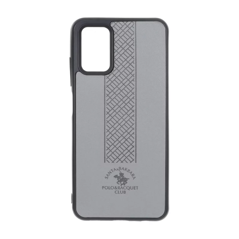 قاب طرح چرم Polo هاشور دار Samsung Galaxy A03s / A02s - طوسی - تصویر 2