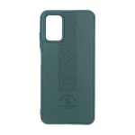 قاب طرح چرم Polo هاشور دار Samsung Galaxy A03s / A02s - سبز