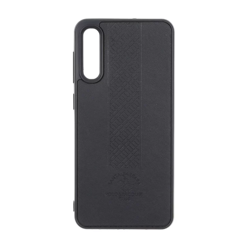 قاب طرح چرم Polo هاشور دار Samsung Galaxy A50 / A50s / A30s - مشکی - تصویر 2