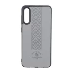 قاب طرح چرم Polo هاشور دار Samsung Galaxy A50 / A50s / A30s - طوسی