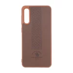 قاب طرح چرم Polo هاشور دار Samsung Galaxy A50 / A50s / A30s - قهوه ای