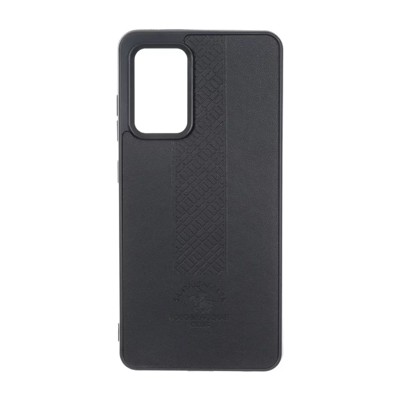 قاب طرح چرم Polo هاشور دار Samsung Galaxy A52 / A52s - مشکی - تصویر 2