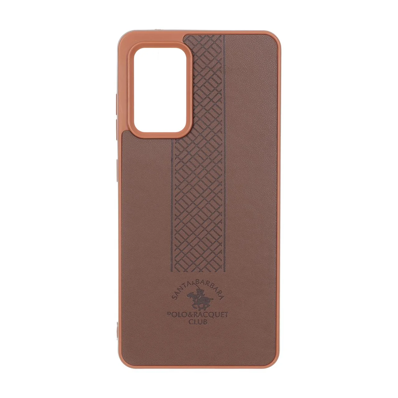 19178-4173850-1 قاب طرح چرم Polo هاشور دار Samsung Galaxy A52 / A52s - قهوه ای - تصویر 1
