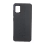 قاب طرح چرم Polo هاشور دار Samsung Galaxy A51 / M40s - مشکی