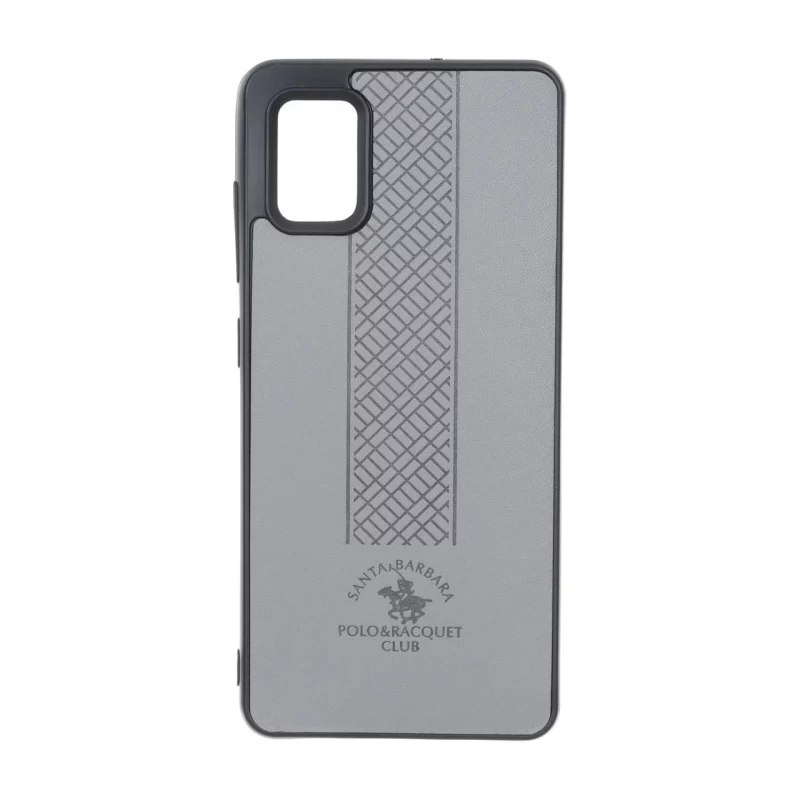 قاب طرح چرم Polo هاشور دار Samsung Galaxy A51 / M40s - طوسی - تصویر 2
