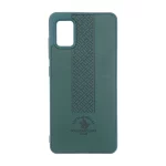 قاب طرح چرم Polo هاشور دار Samsung Galaxy A51 / M40s - سبز