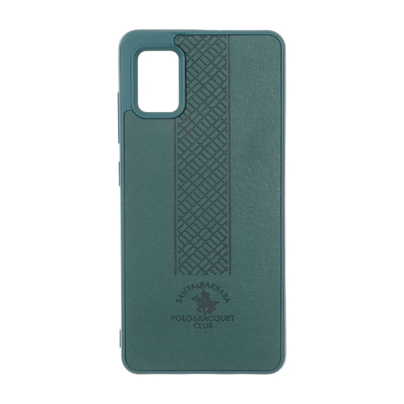 قاب طرح چرم Polo هاشور دار Samsung Galaxy A51 / M40s - سبز - تصویر 2