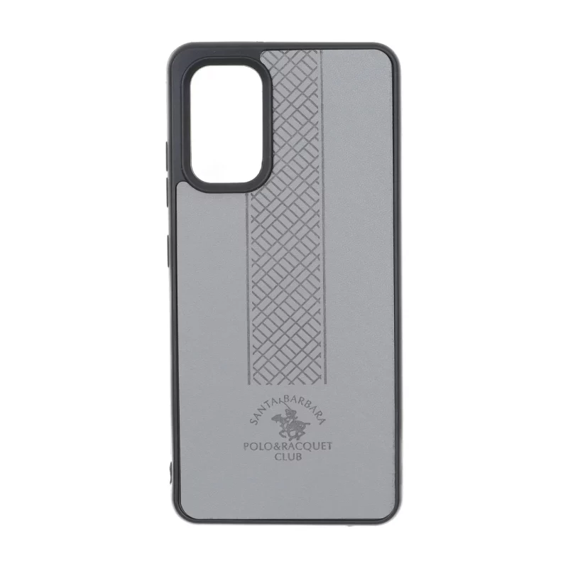 قاب طرح چرم Polo هاشور دار Samsung Galaxy A32 4G - طوسی - تصویر 2