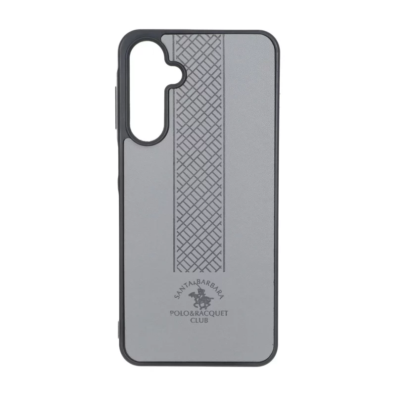 قاب طرح چرم Polo هاشور دار Samsung Galaxy A16 - طوسی - تصویر 2