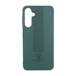 قاب طرح چرم Polo هاشور دار Samsung Galaxy A16 - سبز
