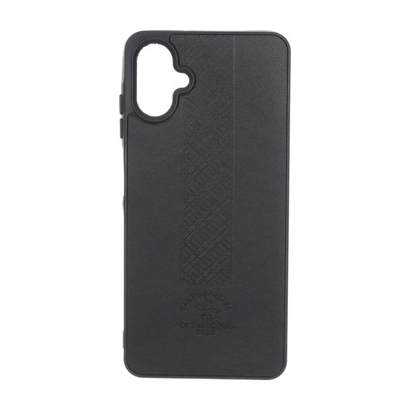 قاب طرح چرم Polo هاشور دار Samsung Galaxy A06 - مشکی - تصویر 2