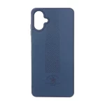 قاب طرح چرم Polo هاشور دار Samsung Galaxy A06 - سرمه ای