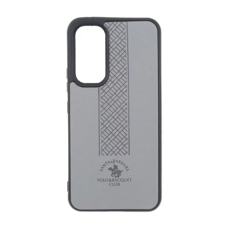 قاب طرح چرم Polo هاشور دار Samsung Galaxy A54 - طوسی - تصویر 2