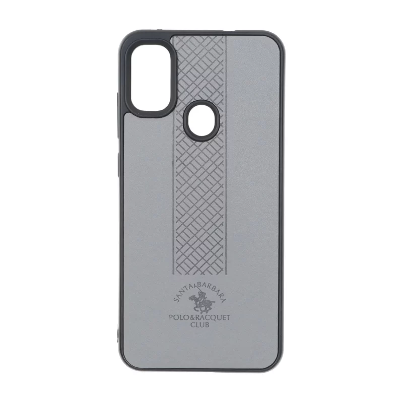 قاب طرح چرم Polo هاشور دار Samsung Galaxy A11 / M11 - طوسی - تصویر 2