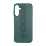 قاب طرح چرم Polo هاشور دار Samsung Galaxy A15 - سبز