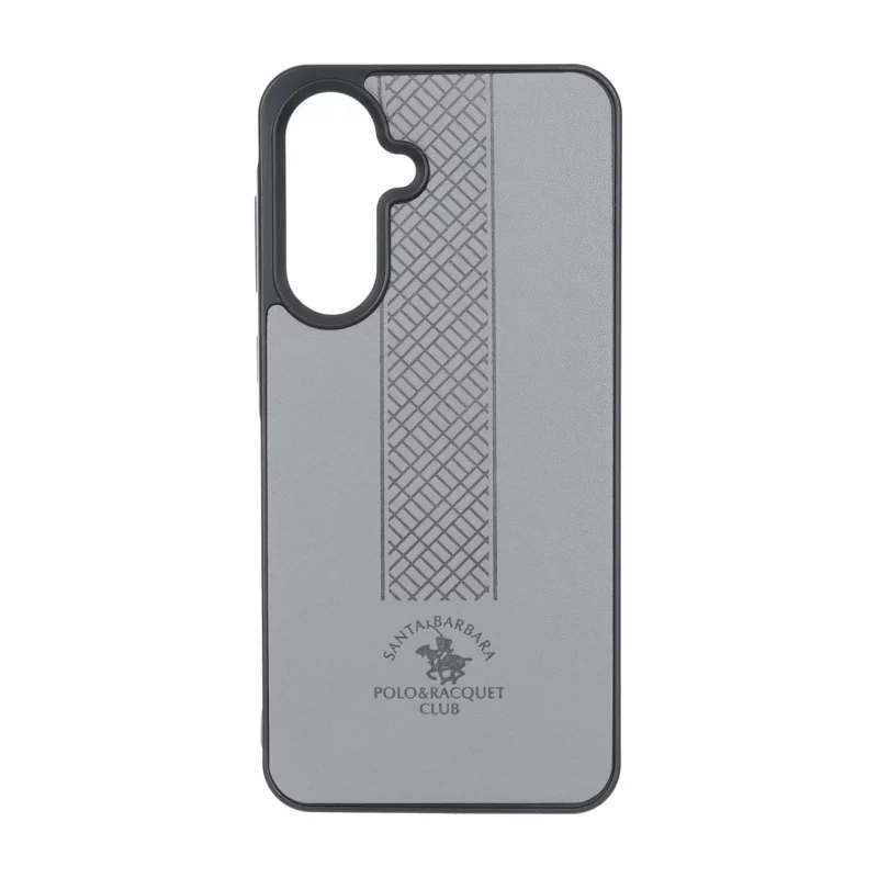 قاب طرح چرم Polo هاشور دار Samsung Galaxy A56 / A36 - طوسی - تصویر 2