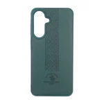قاب طرح چرم Polo هاشور دار Samsung Galaxy A56 / A36 - سبز