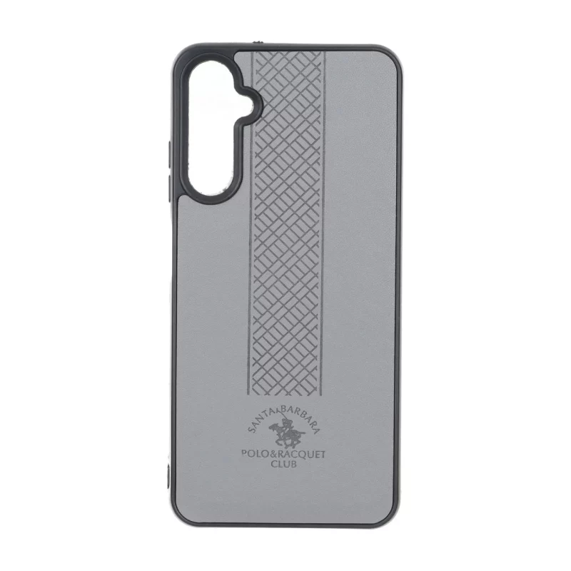 قاب طرح چرم Polo هاشور دار Samsung Galaxy A05s - طوسی - تصویر 2