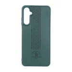 قاب طرح چرم Polo هاشور دار Samsung Galaxy A05s - سبز