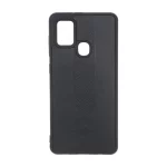 قاب طرح چرم Polo هاشور دار Samsung Galaxy A21s - مشکی