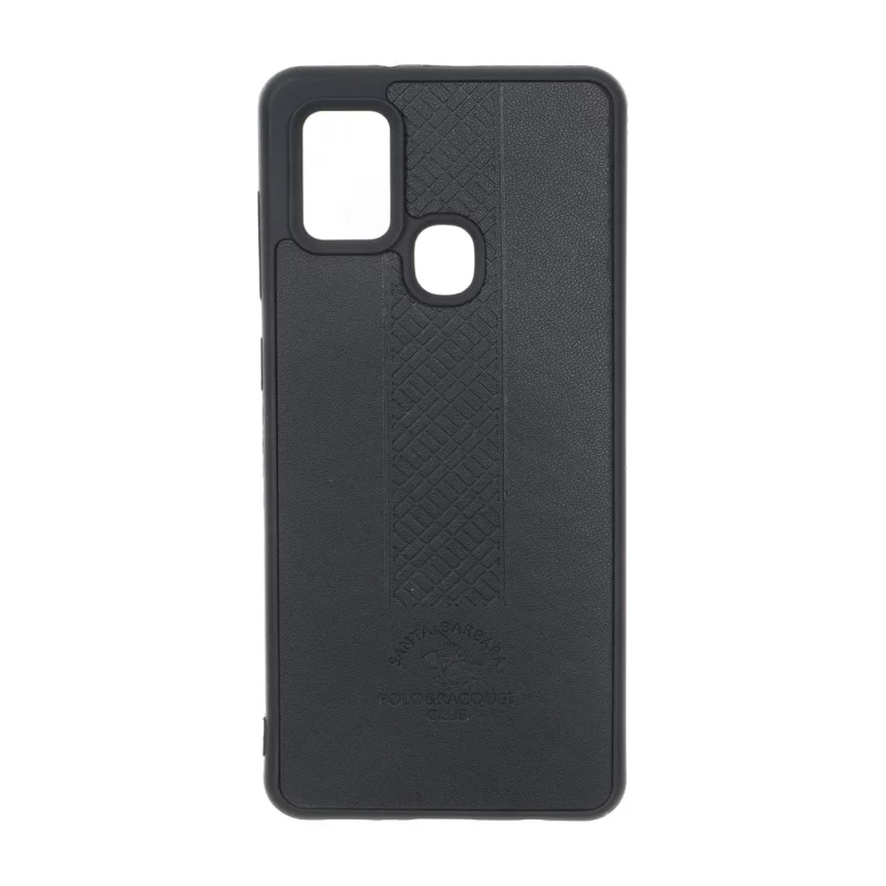قاب طرح چرم Polo هاشور دار Samsung Galaxy A21s - مشکی - تصویر 2