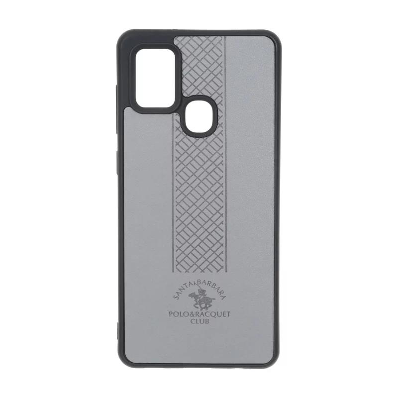 قاب طرح چرم Polo هاشور دار Samsung Galaxy A21s - طوسی - تصویر 2