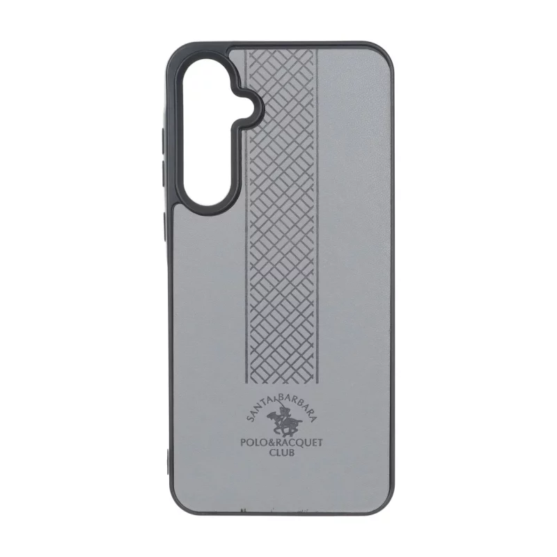 قاب طرح چرم Polo هاشور دار Samsung Galaxy A35 / A55 - طوسی - تصویر 2
