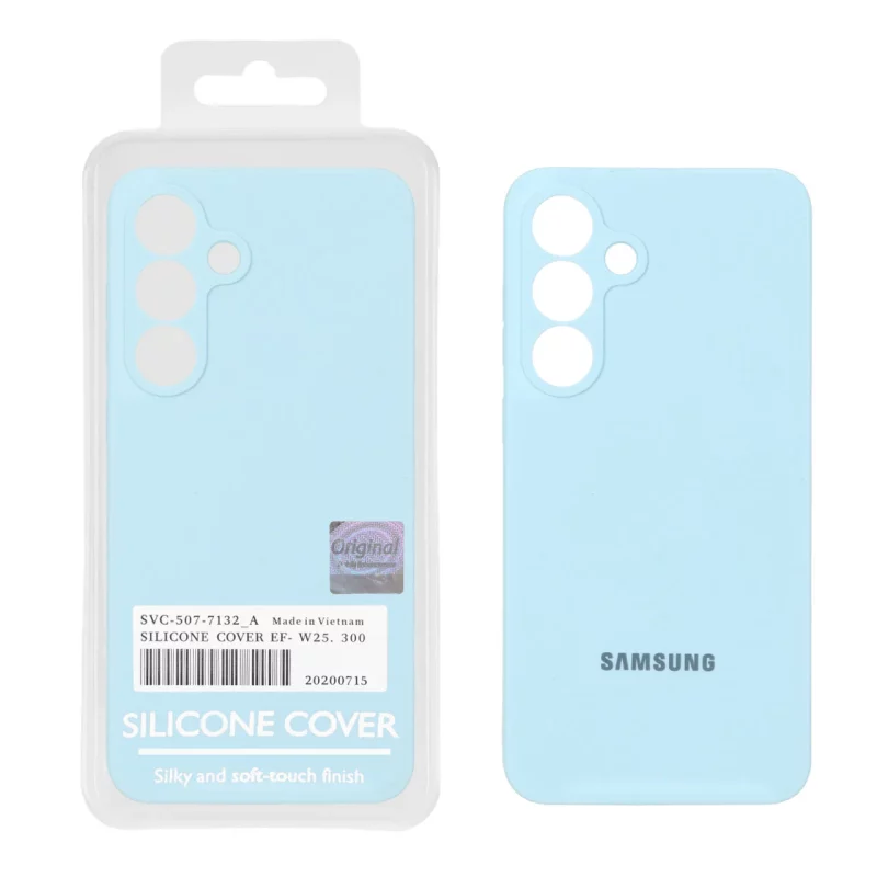 قاب سیلیکونی پاک کنی اورجینال Master Quality مدل Samsung Galaxy S25 FE - آبی آسمانی (پک دار) - تصویر 2