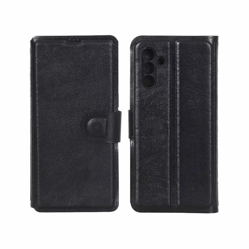کیف موبایل چرمی مگنتی محافظ لنزدار Samsung Galaxy A13 5G / A04s / M13 4G / M23 / F13 - مشکی کد 1 - تصویر 2