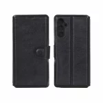 کیف موبایل چرمی مگنتی محافظ لنزدار Samsung Galaxy A34 - مشکی کد 1