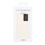 کیف هوشمند اورجینال سامسونگ Smart View Wallet Case مدل Samsung Galaxy S23 Ultra - کرم (پک دار)