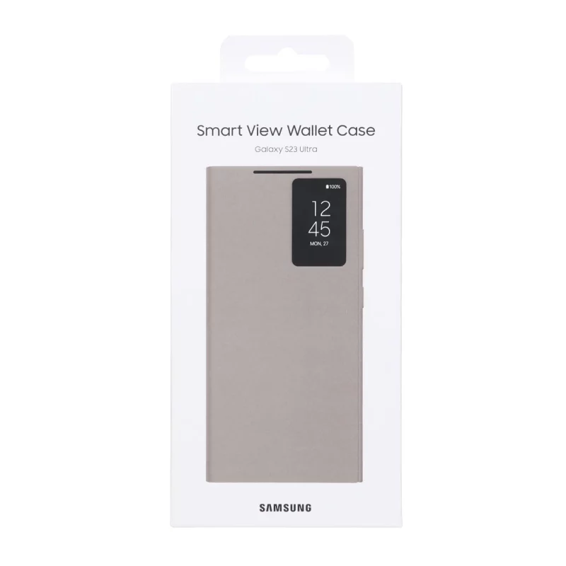 کیف هوشمند اورجینال سامسونگ Smart View Wallet Case مدل Samsung Galaxy S23 Ultra - قهوه ای (پک دار) - تصویر 2