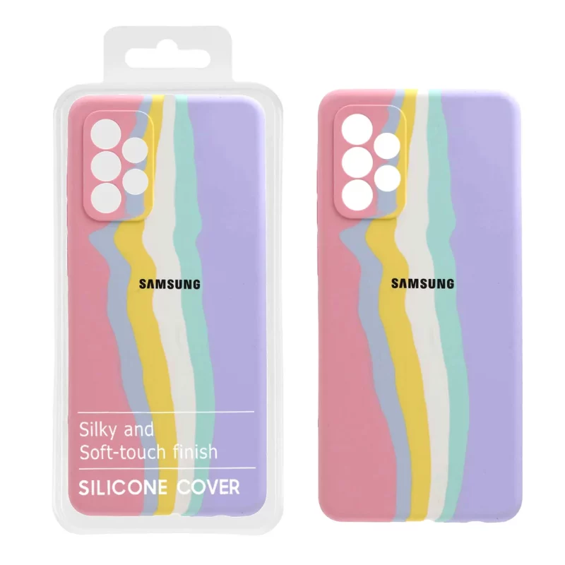 قاب سیلیکونی آبرنگی اورجینال محافظ لنزدار Samsung A72 - کد 88 (پک دار) - تصویر 2