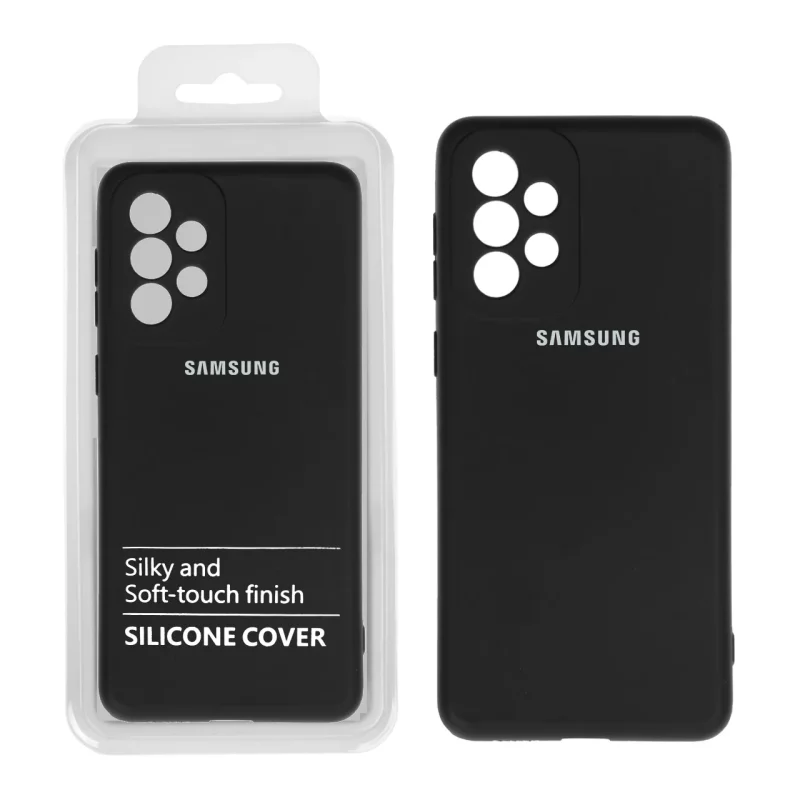 قاب نیو سیلیکون محافظ لنزدار RFF مدل Samsung A33 مشکی (پک دار) - تصویر 2
