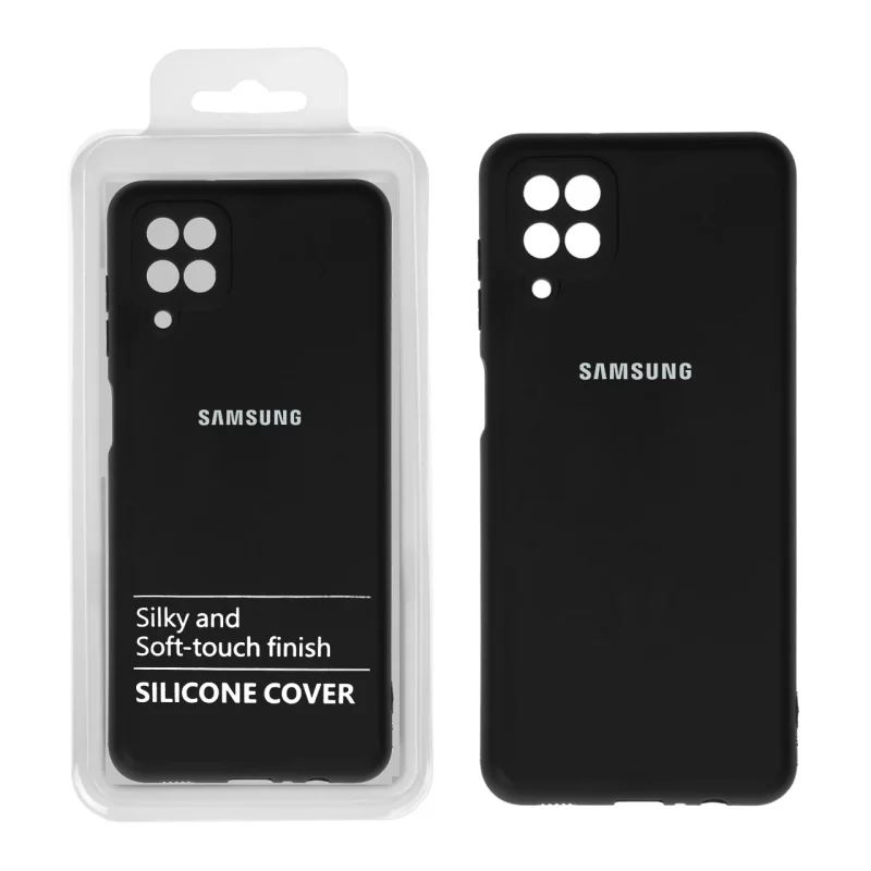 قاب نیو سیلیکون محافظ لنزدار RFF مدل Samsung A12 / M12 / F12 مشکی (پک دار) - تصویر 2