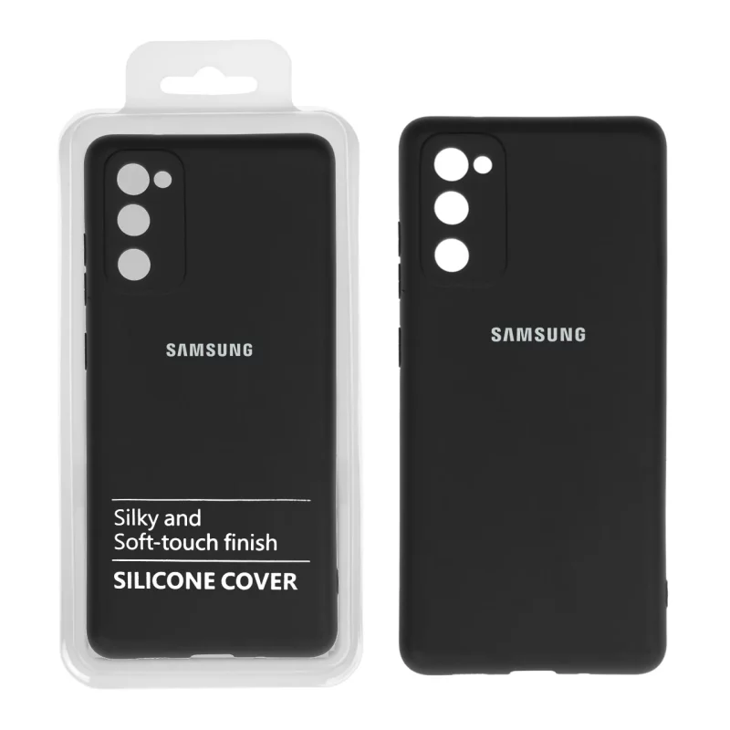 قاب نیو سیلیکون محافظ لنزدار RFF مدل Samsung S20 FE مشکی (پک دار) - تصویر 2