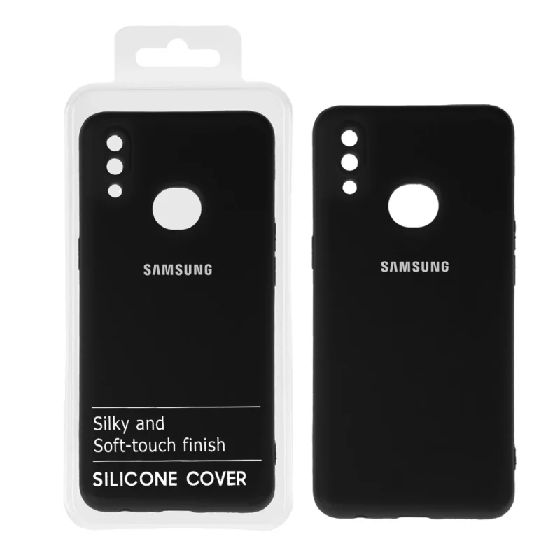 قاب نیو سیلیکون محافظ لنزدار RFF مدل Samsung A10S - مشکی کد2 (پک دار) - تصویر 2