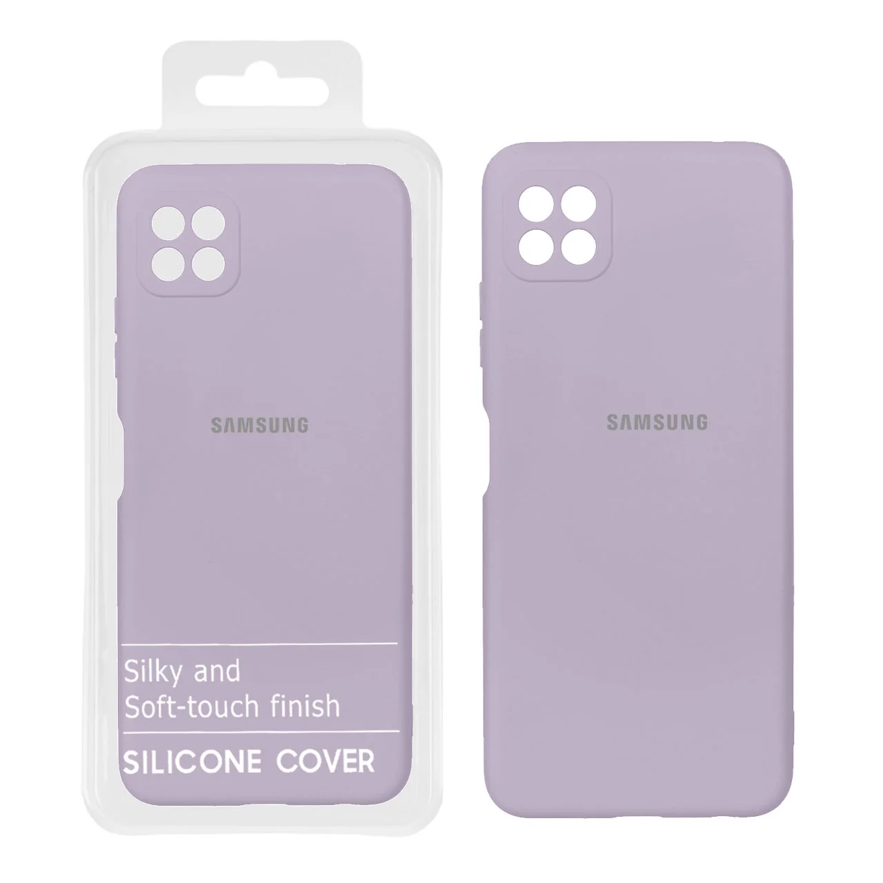 19178-705712-1 قاب نیو سیلیکون محافظ لنزدار RFF مدل Samsung A22 - 5G - یاسی (پک دار) - تصویر 1