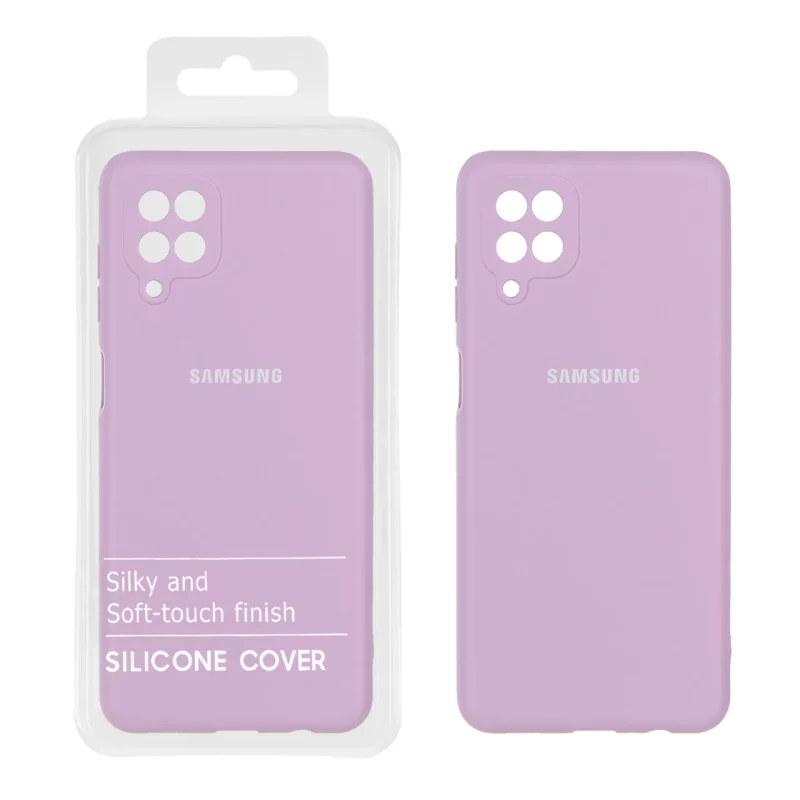 قاب نیو سیلیکون محافظ لنزدار RFF مدل Samsung A12 / F12 / M12 - یاسی (پک دار) - تصویر 2