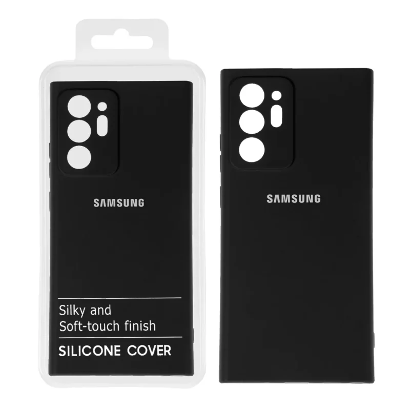 قاب نیو سیلیکون محافظ لنزدار RFF مدل Samsung Galaxy Note20 Ultra - مشکی (پک دار) - تصویر 2