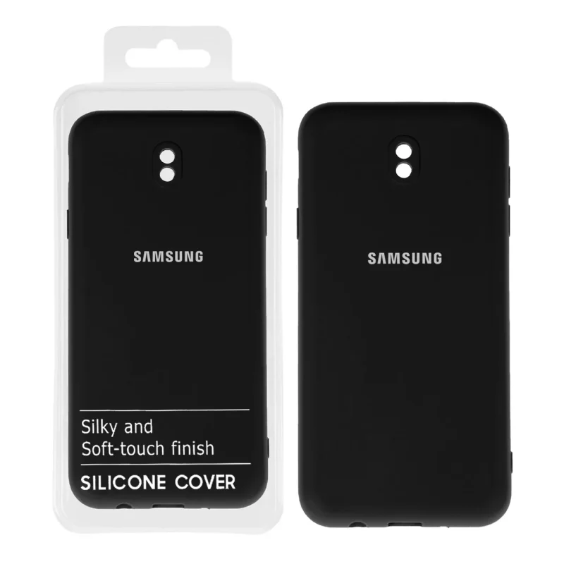 قاب نیو سیلیکون محافظ لنزدار RFF مدل Samsung J7 Pro - مشکی (پک دار) - تصویر 2