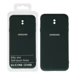 قاب نیو سیلیکون محافظ لنزدار RFF مدل Samsung J7 Pro - سبز تیره (پک دار)