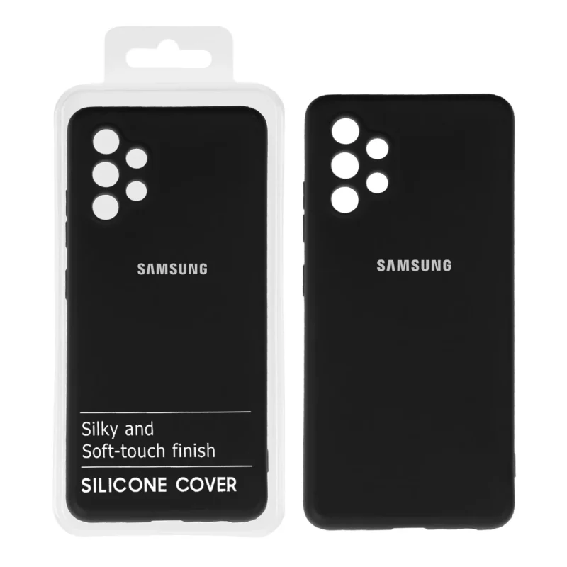 قاب نیو سیلیکون محافظ لنزدار RFF مدل Samsung A32 - 4G - مشکی (پک دار) - تصویر 2