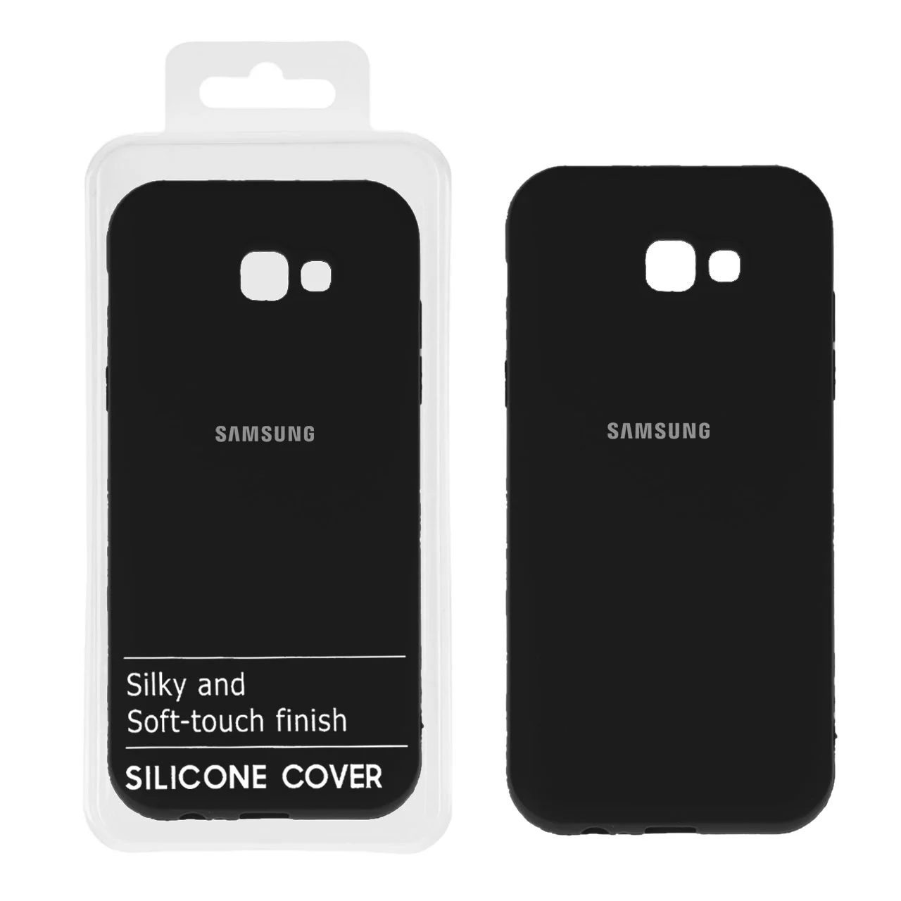 19178-705942-1 قاب نیو سیلیکون محافظ لنزدار RFF مدل Samsung A7-2017 / A720 - مشکی (پک دار) - تصویر 1