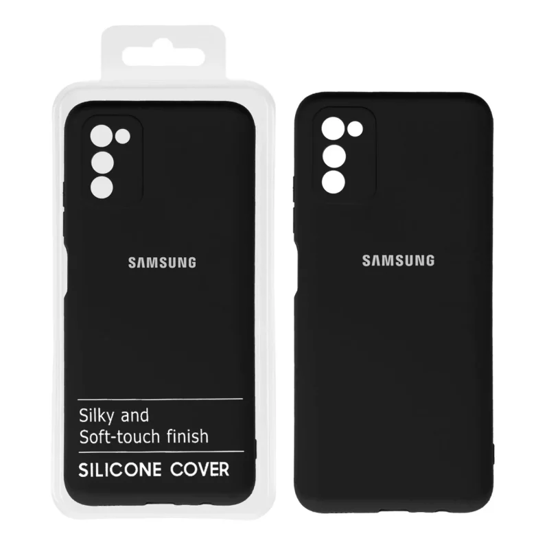 قاب نیو سیلیکون محافظ لنزدار RFF مدل Samsung A03S / A02S - مشکی (پک دار) - تصویر 2