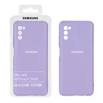 قاب نیو سیلیکون محافظ لنزدار RFF مدل Samsung A03S / A02S - یاسی (پک دار)