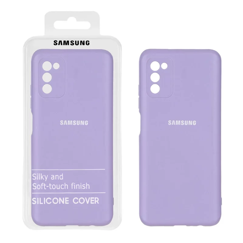 قاب نیو سیلیکون محافظ لنزدار RFF مدل Samsung A03S / A02S - یاسی (پک دار) - تصویر 2