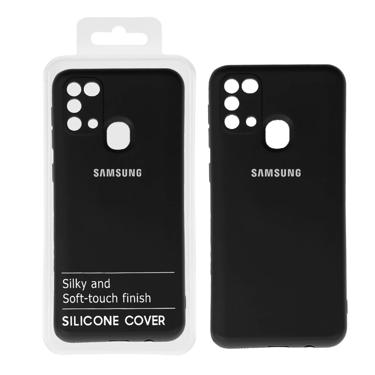 19178-706078-1 قاب نیو سیلیکون محافظ لنزدار RFF مدل Samsung M31 - مشکی کد 1 (پک دار) - تصویر 1