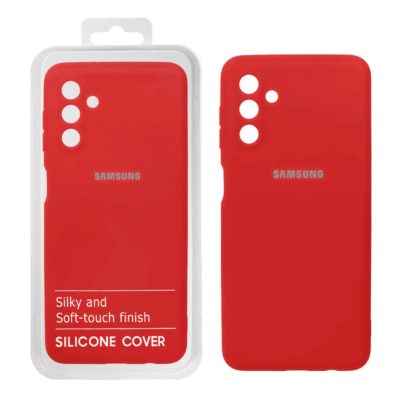 19178-715282-1 قاب نیو سیلیکون محافظ لنزدار RFF مدل Samsung A04S / A13 - 5G / F13 /M13- - قرمز کد 5 (پک دار) - تصویر 1